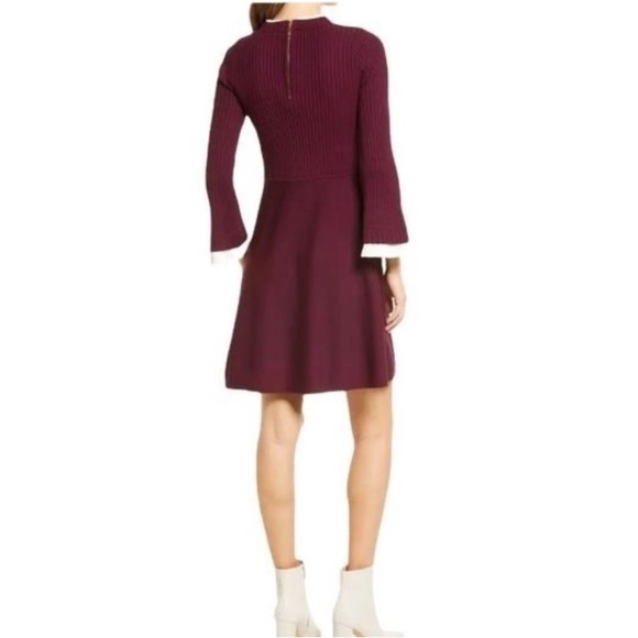 Eliza J Fit & Flare Long Sleeve Fit & Flare Sweater Mini Dress By Nordstrom - Picture 2 of 6
